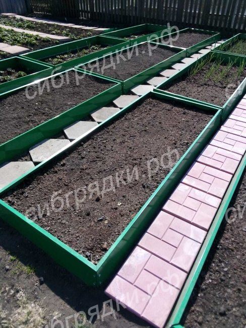 Грядки с двусторонним покрытием 15 см в Екатеринбурге