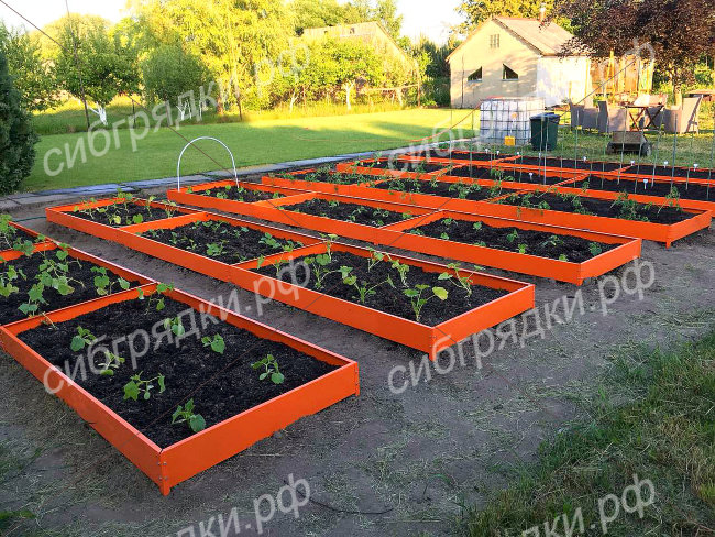 Грядки с односторонним покрытием 15 см в Екатеринбурге 