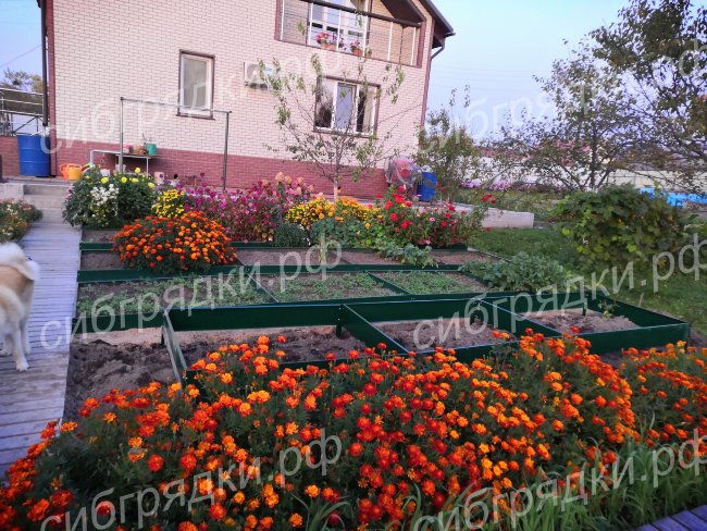 Грядки с односторонним покрытием 15 см в Екатеринбурге 