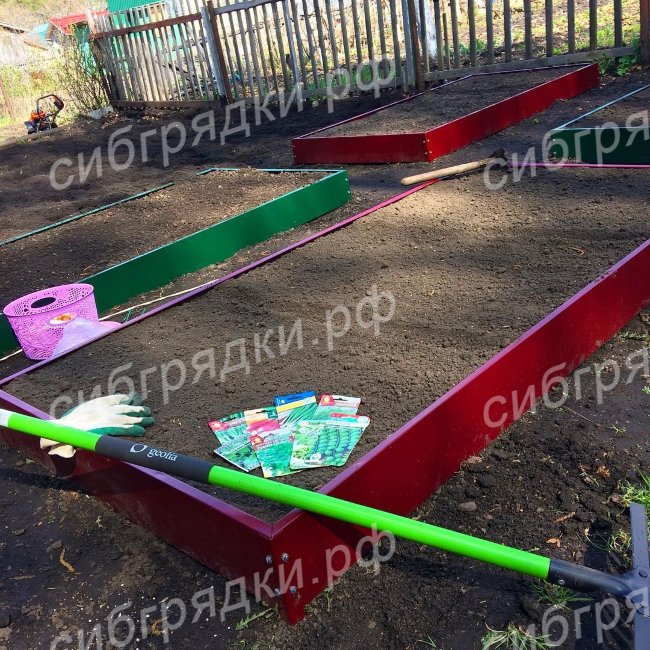 Грядки с односторонним покрытием 15 см в Екатеринбурге 